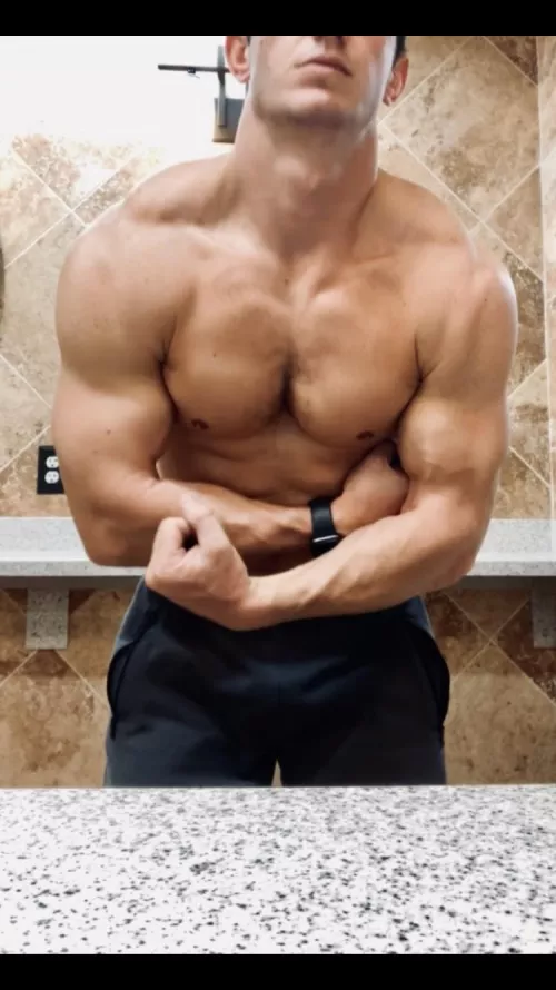 Little post workout forearm flex Little post workout forearm flex