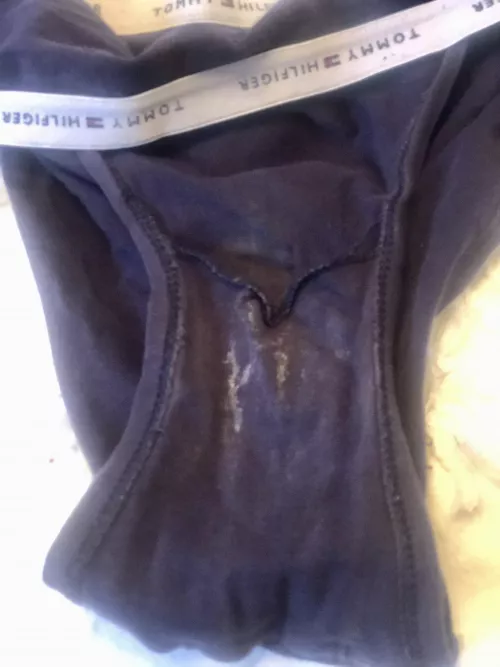 Little spread on my wifeβs TH Panties.