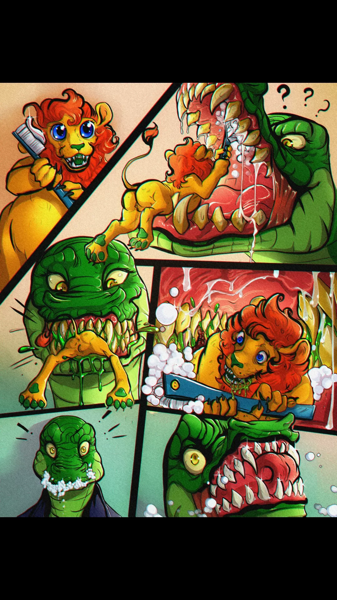 Liza Vore. My Charcter Liza eat alive this little Lion Liza Vore. My Charcter Liza eat alive this little Lion