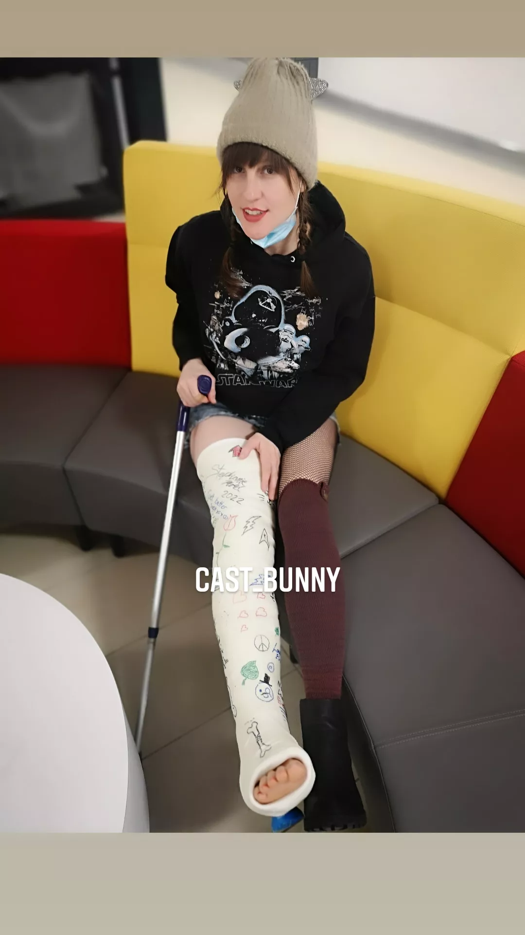 Long socks + long leg cast 🌟🤩 Long socks + long leg cast 🌟🤩