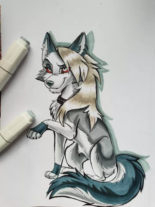 Loona (hazbin hotel fan art by me)