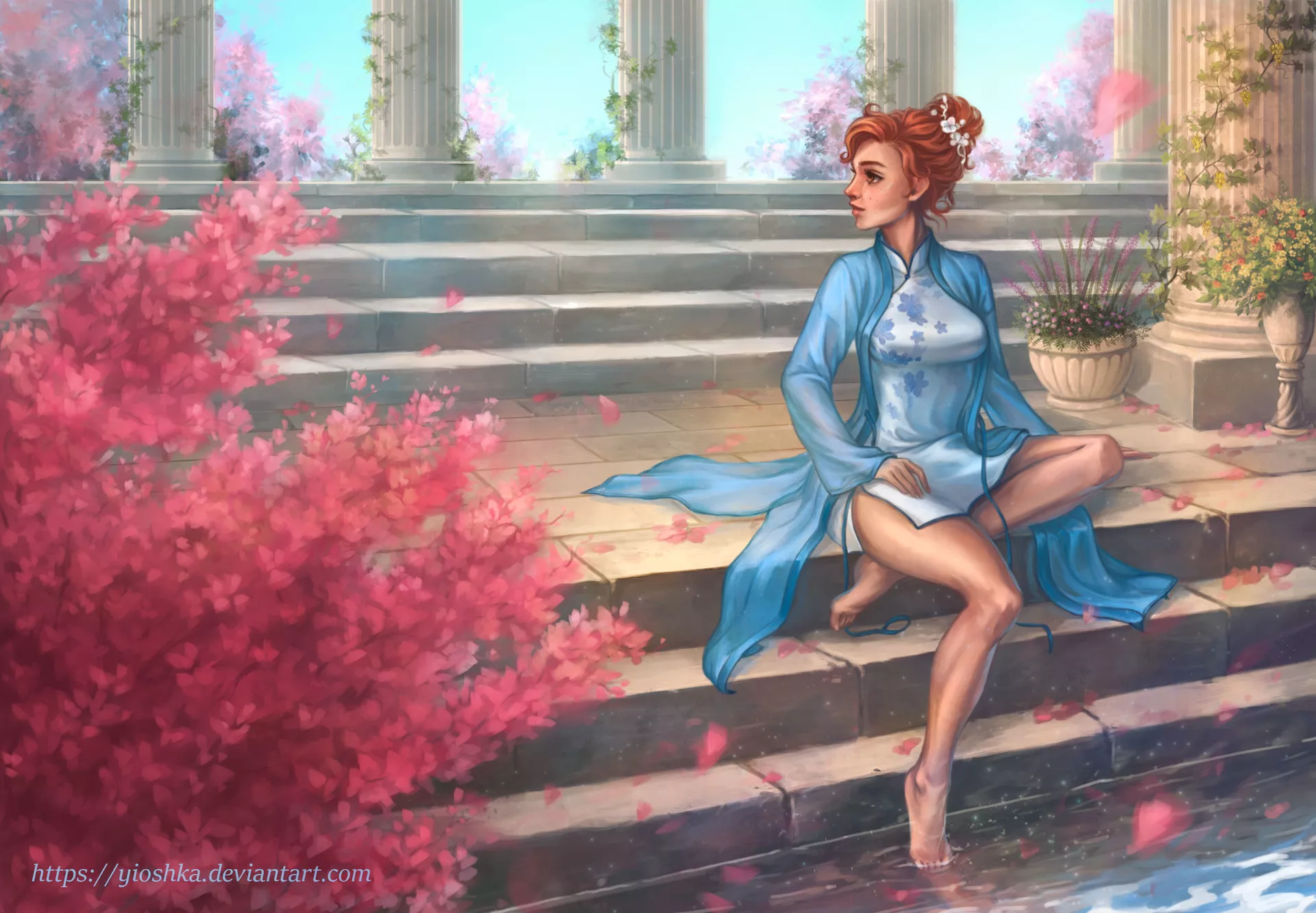 Lorraine by a pond, by Anna Kazantseva Lorraine by a pond, by Anna Kazantseva