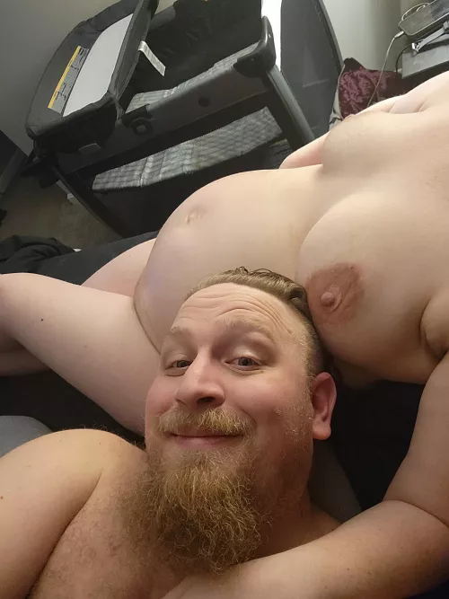 Lounging about with my 7 months pregnant wife