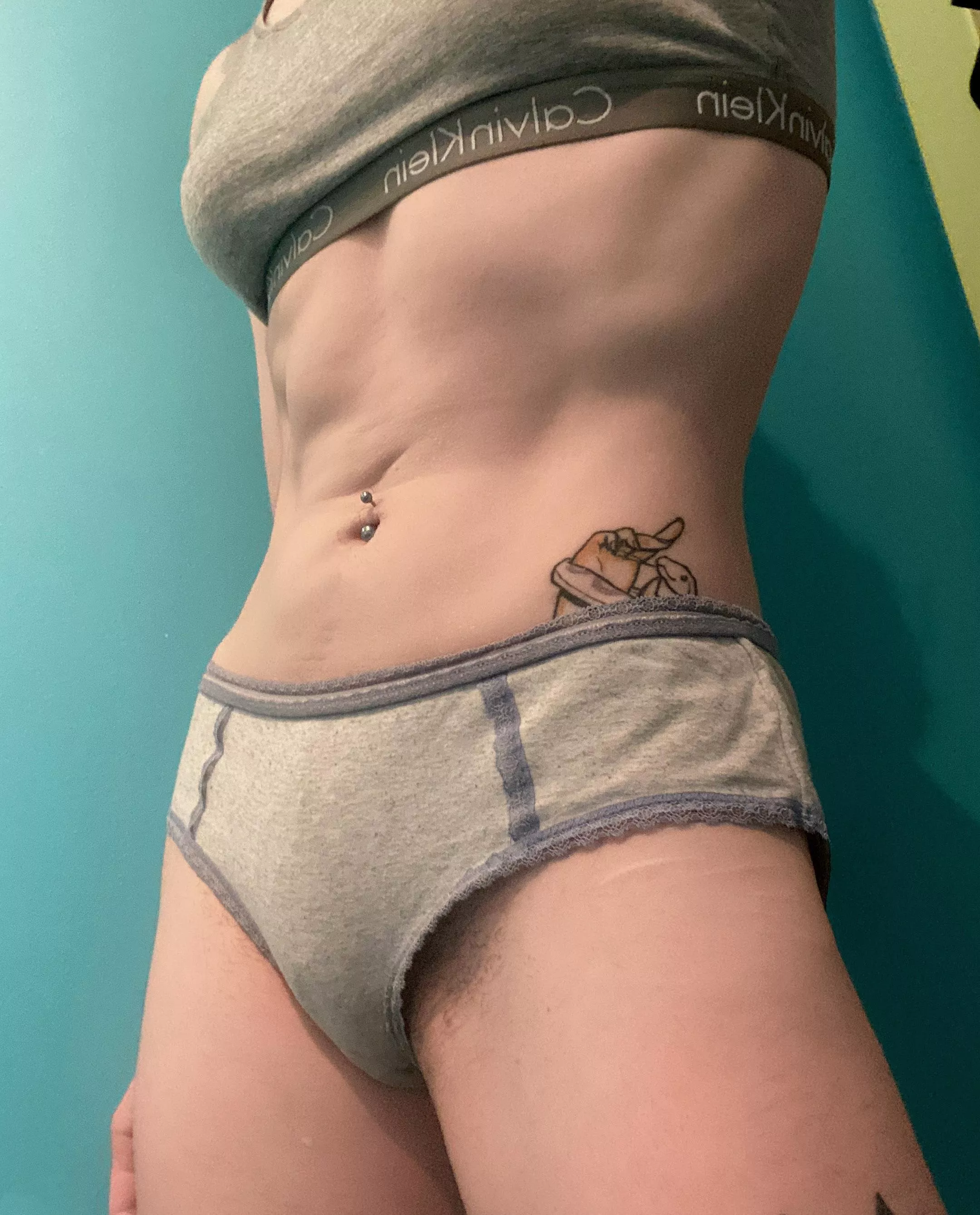 Lounging in comfy panties type of day