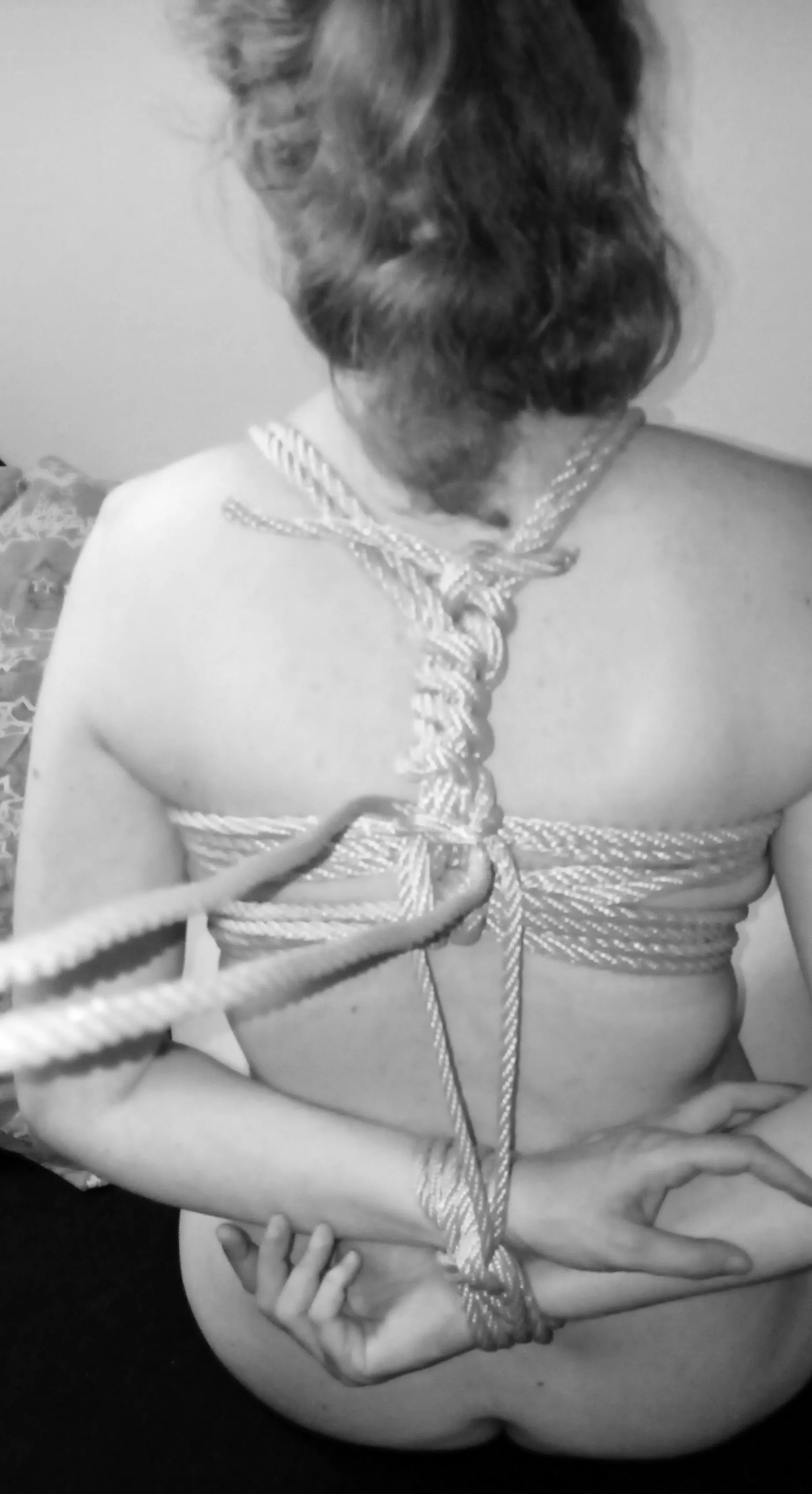 Love Being Tied Up And Helpless This Is The Backside Pic Of The Breast