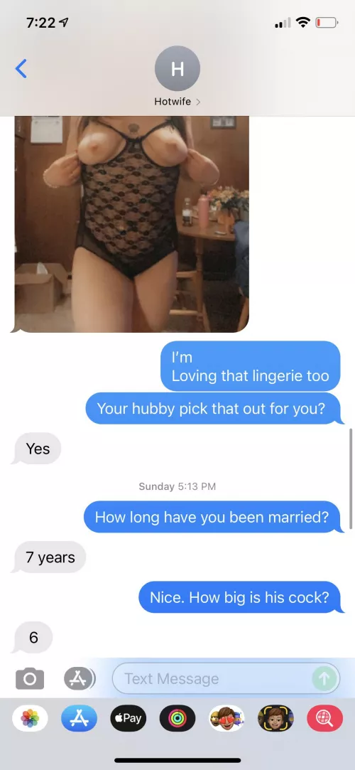 Love chatting with your slut wives! Send your girl my way today.