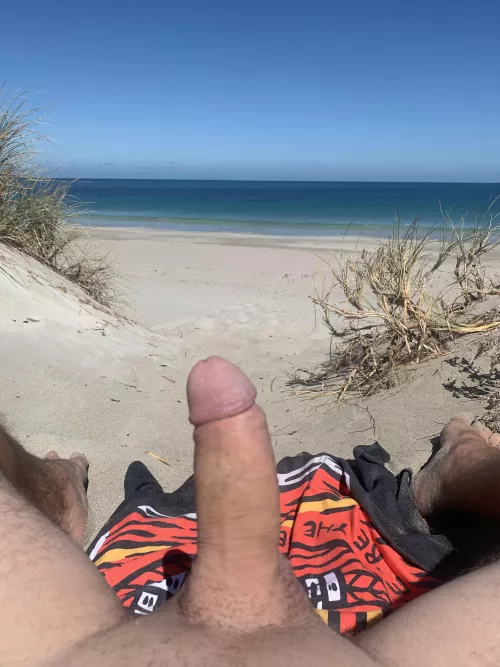 Love getting a boner on the beach