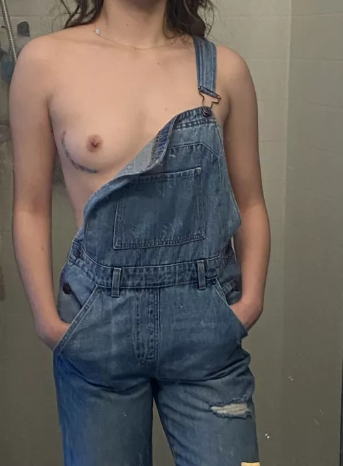 Love her new overalls