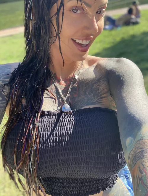 love in her eyes and feathers in her hair