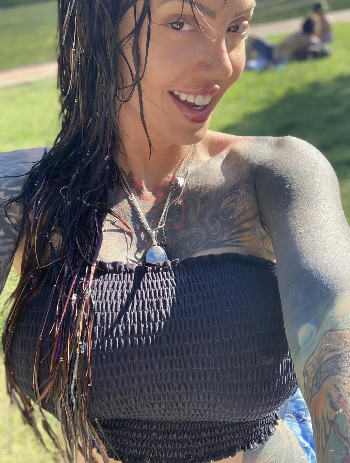 love in her eyes and feathers in her hair