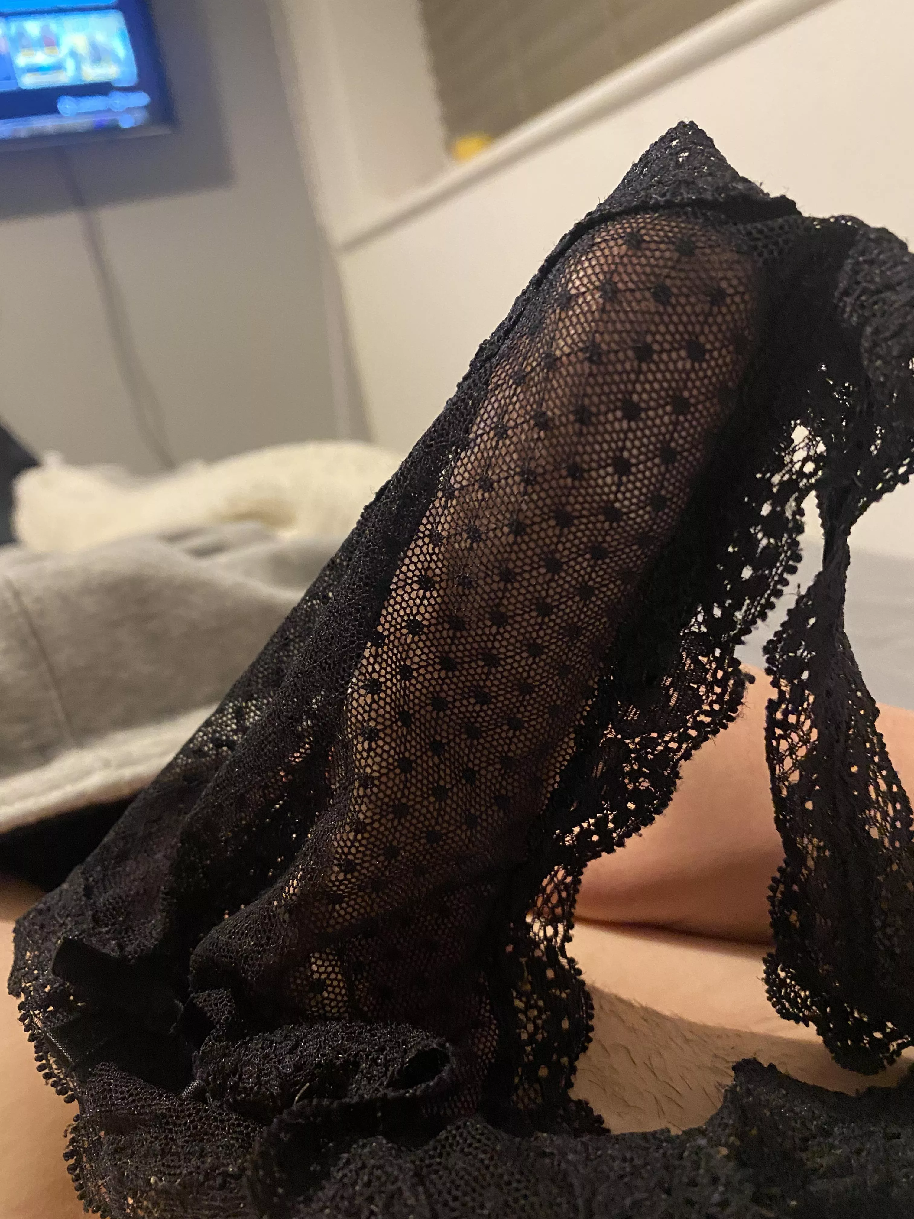 Love my sis’s panties shall I cum in them?