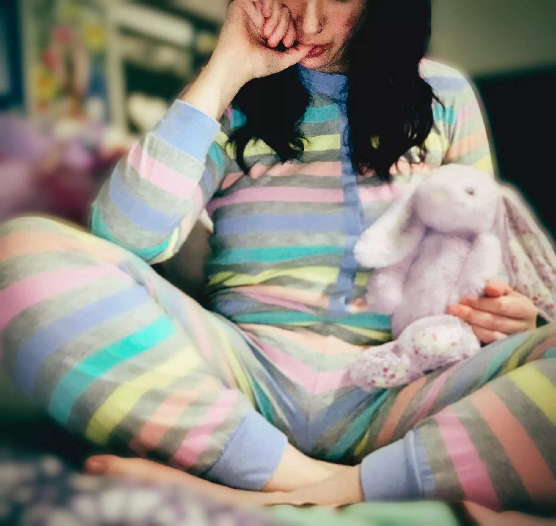 Love the bulge under my pjs!