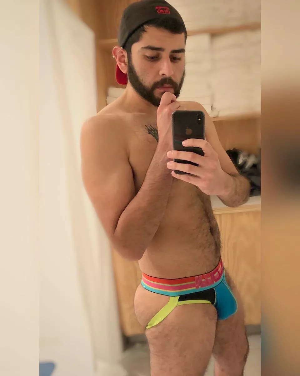 Love the colors on this jock strap