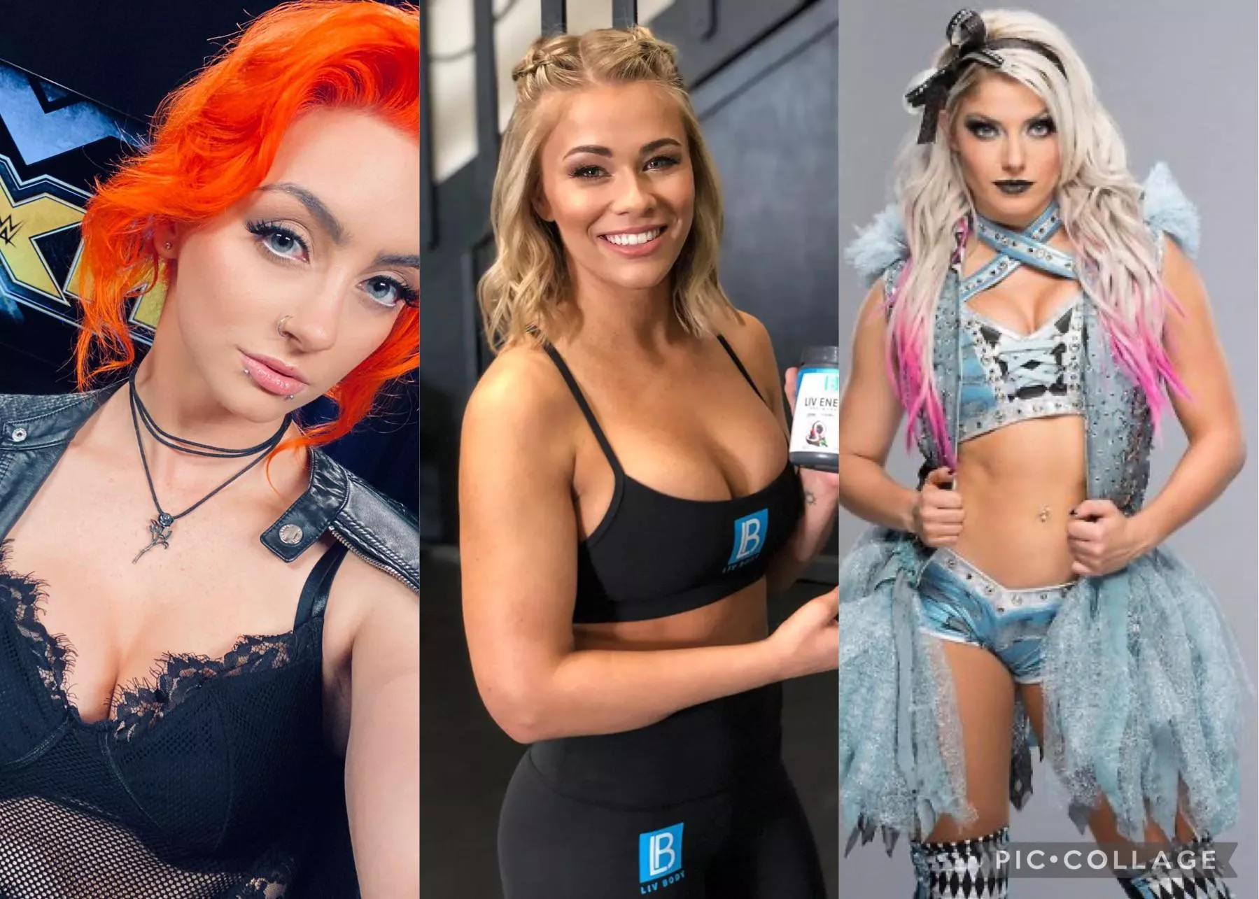 Love the idea of being dominated by female wrestlers! Gigi Dolin, Paige VanZant and Alexa Bliss would be perfect! Love the idea of being dominated by female wrestlers! Gigi Dolin, Paige VanZant and Alexa Bliss would be perfect!