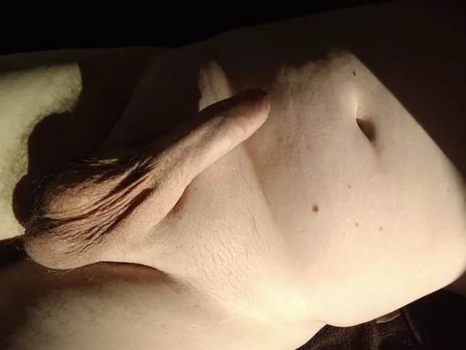Love the way the light hits my cock and balls in this one, very artistic