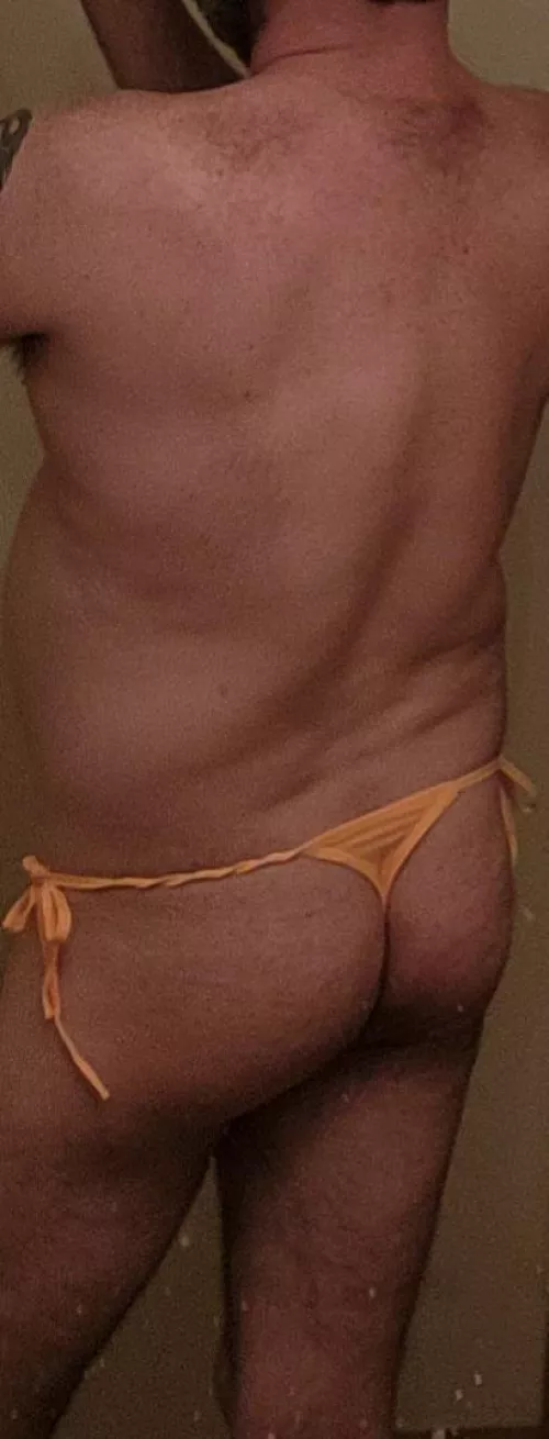 Love this side tie mens thong bikini.