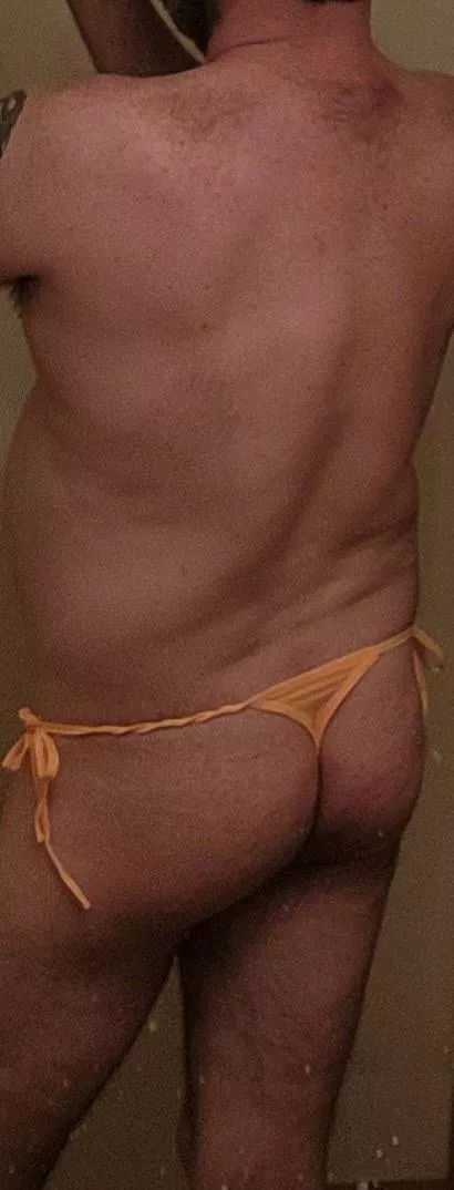 Love this side tie mens thong bikini.