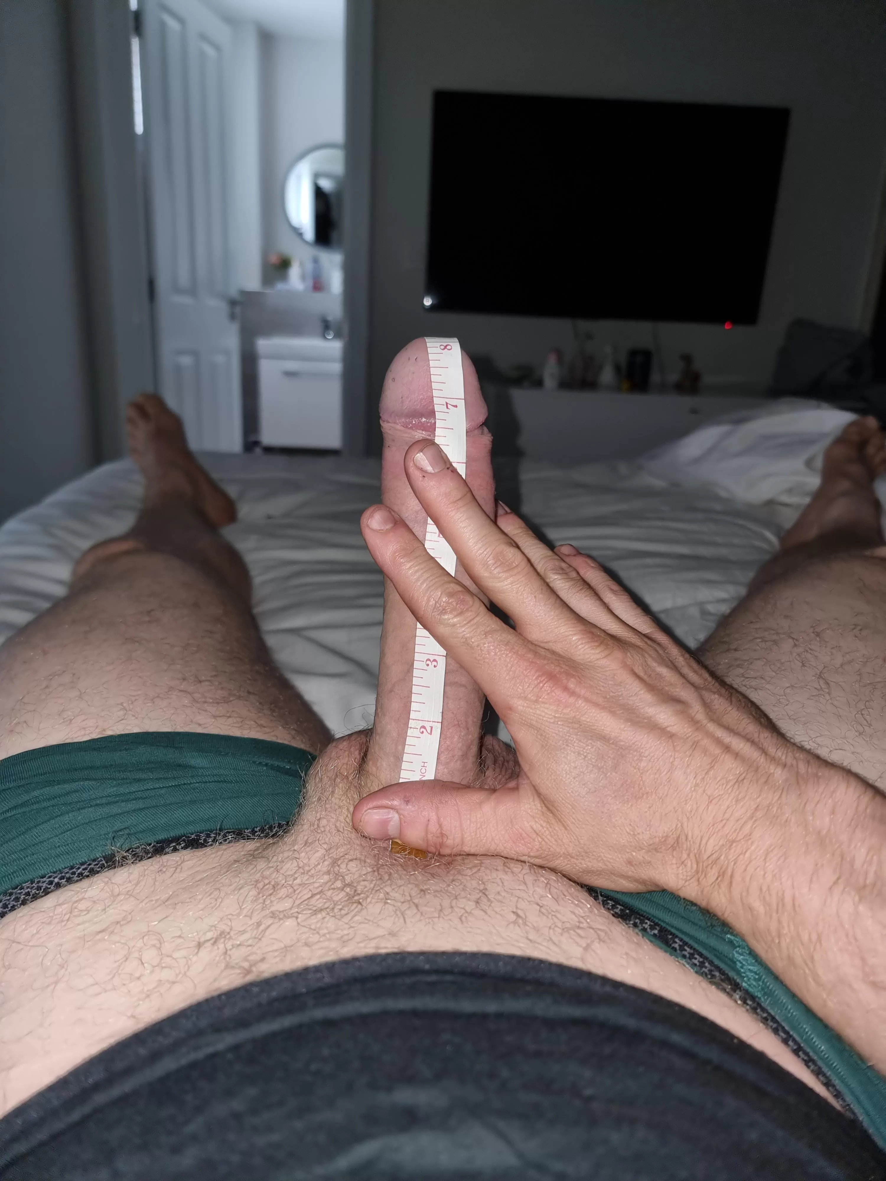 love to measure my cock love to measure my cock