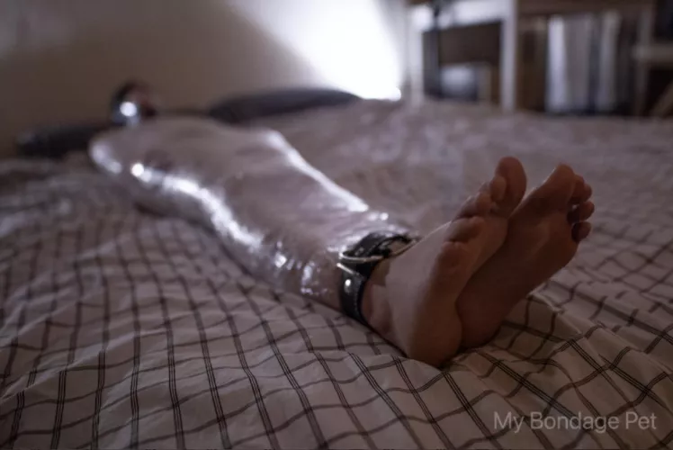Love to spend hours mummified and just dream about what kind of bondage scene we should do in the future. SO helpless! Who enjoys mummification as much as I do?