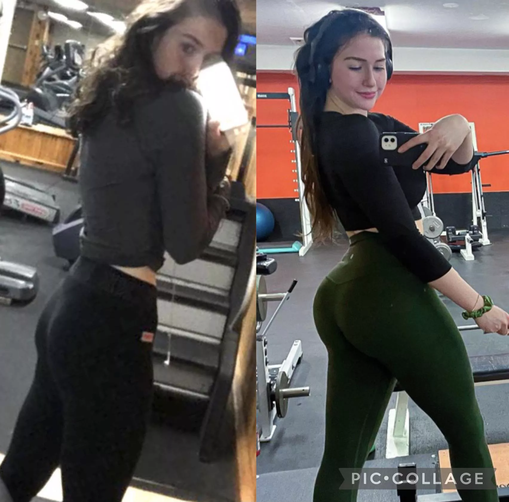 Loving her new and improved glutes Loving her new and improved glutes