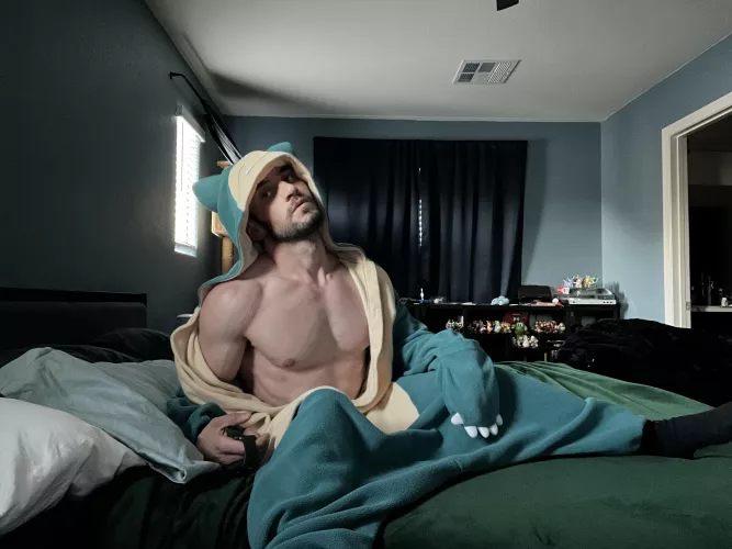 Loving my Snorlax onesie. IG @baku_taru