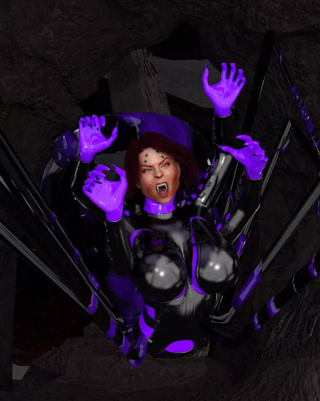 Ludella Hahn as a Spidergirl Ludella Hahn as a Spidergirl