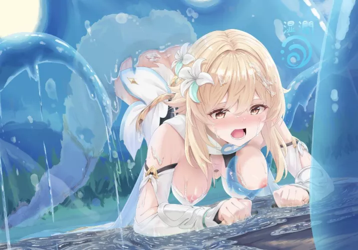 Lumine getting slimed Lumine getting slimed