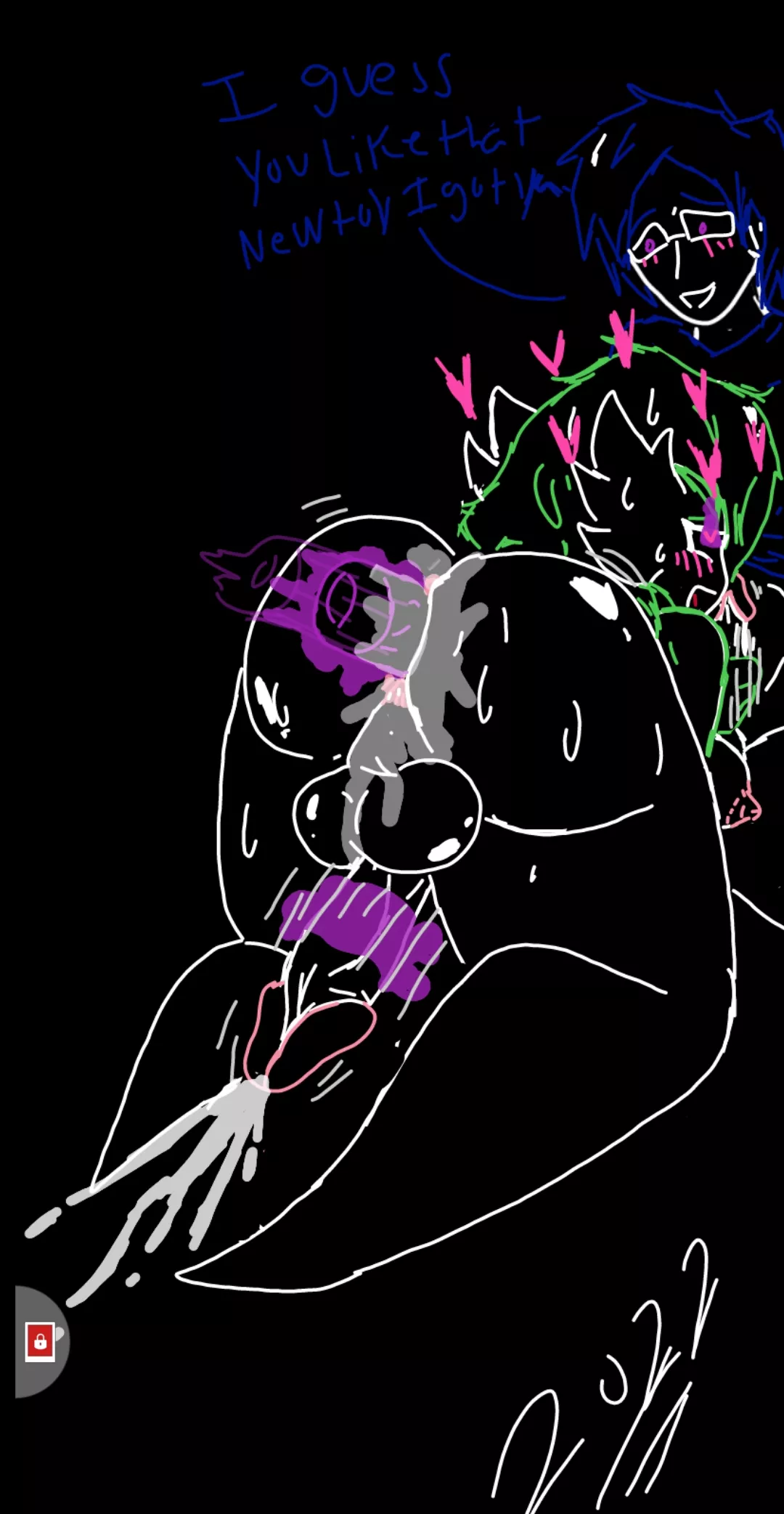 Luna loves her new toy Lucus got her. (I made this)