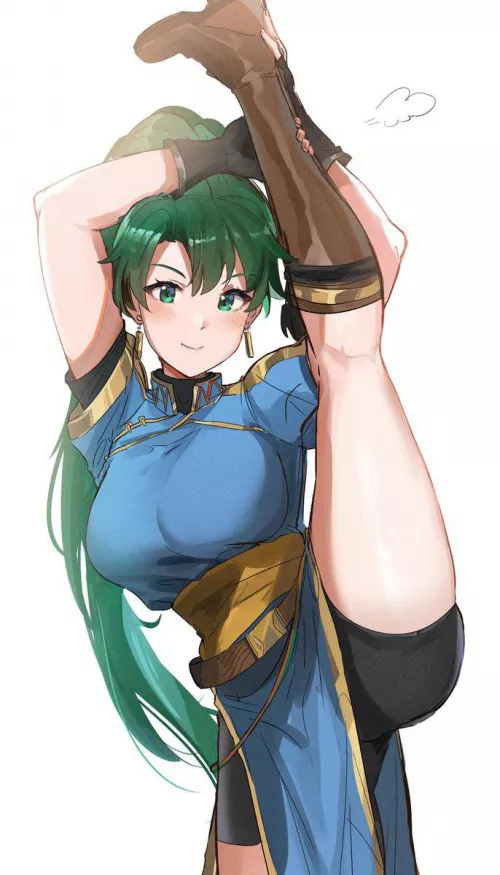 Lyn (Fire Emblem) Doing the Standing Split Lyn (Fire Emblem) Doing the Standing Split