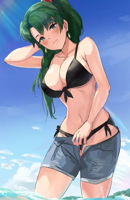 Lyn stripping [Fire Emblem]
