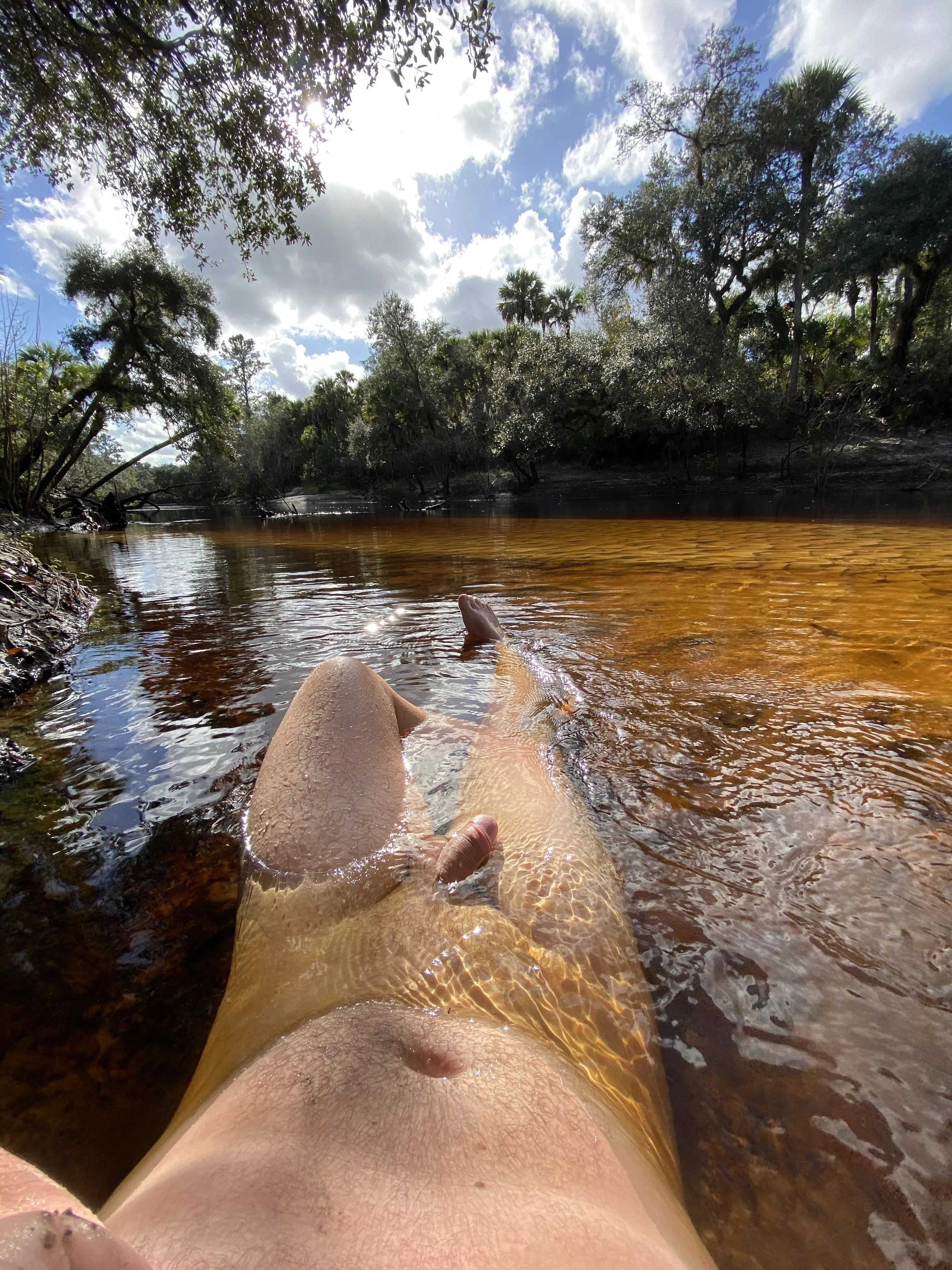 M [27, 197lbs, 5’9”] soaking up the sun and cooling down at the same time, nature’s medicine