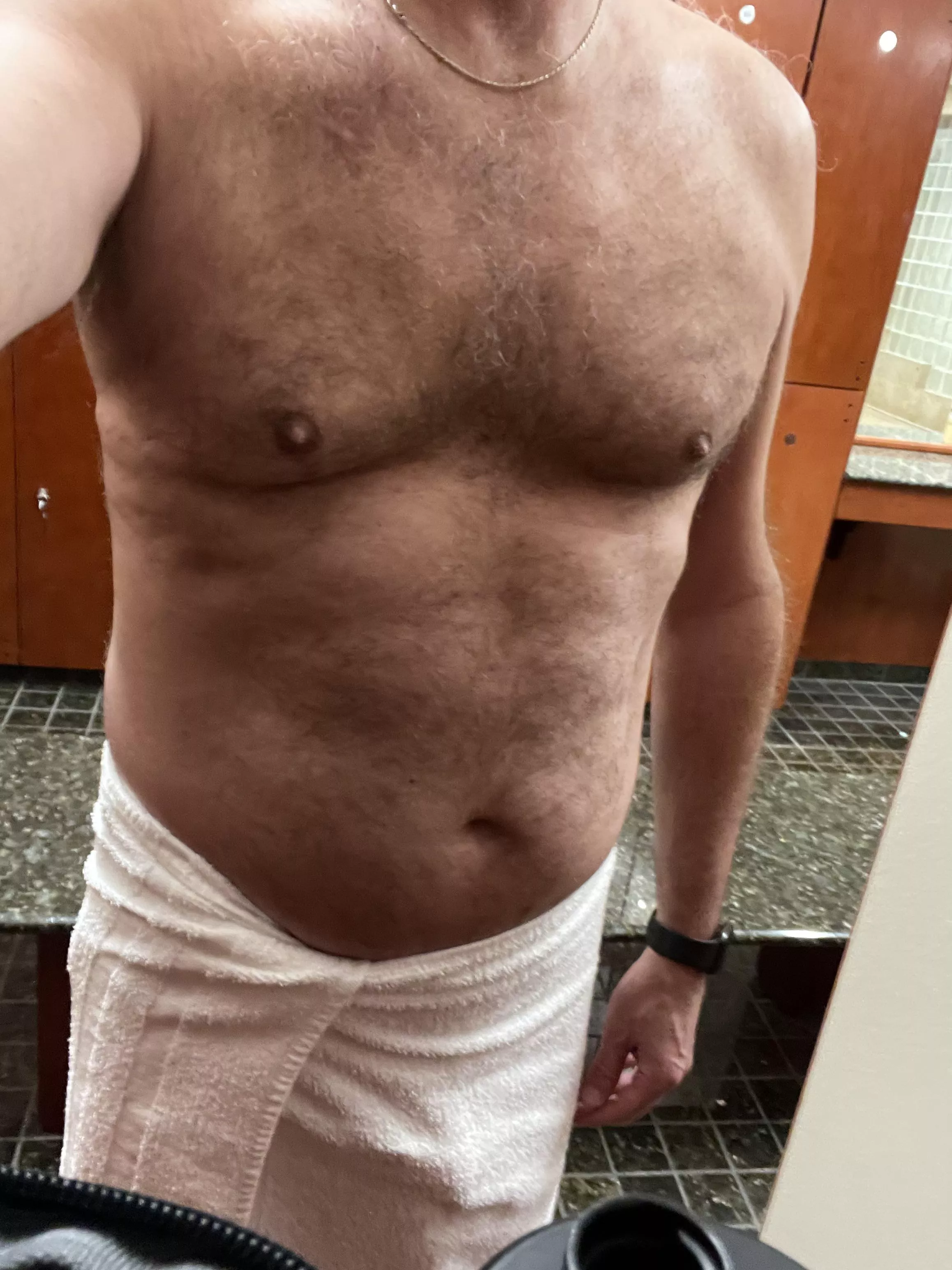 (M) anything wrong showing a bit of a bulge in the locker room?