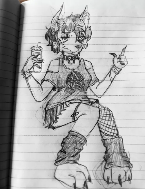 Made a little sketch at school :)