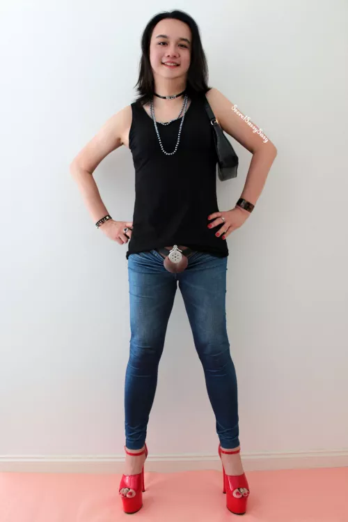 Made it halfway through Locktober wearing this flat metal cage every day Made it halfway through Locktober wearing this flat metal cage every day