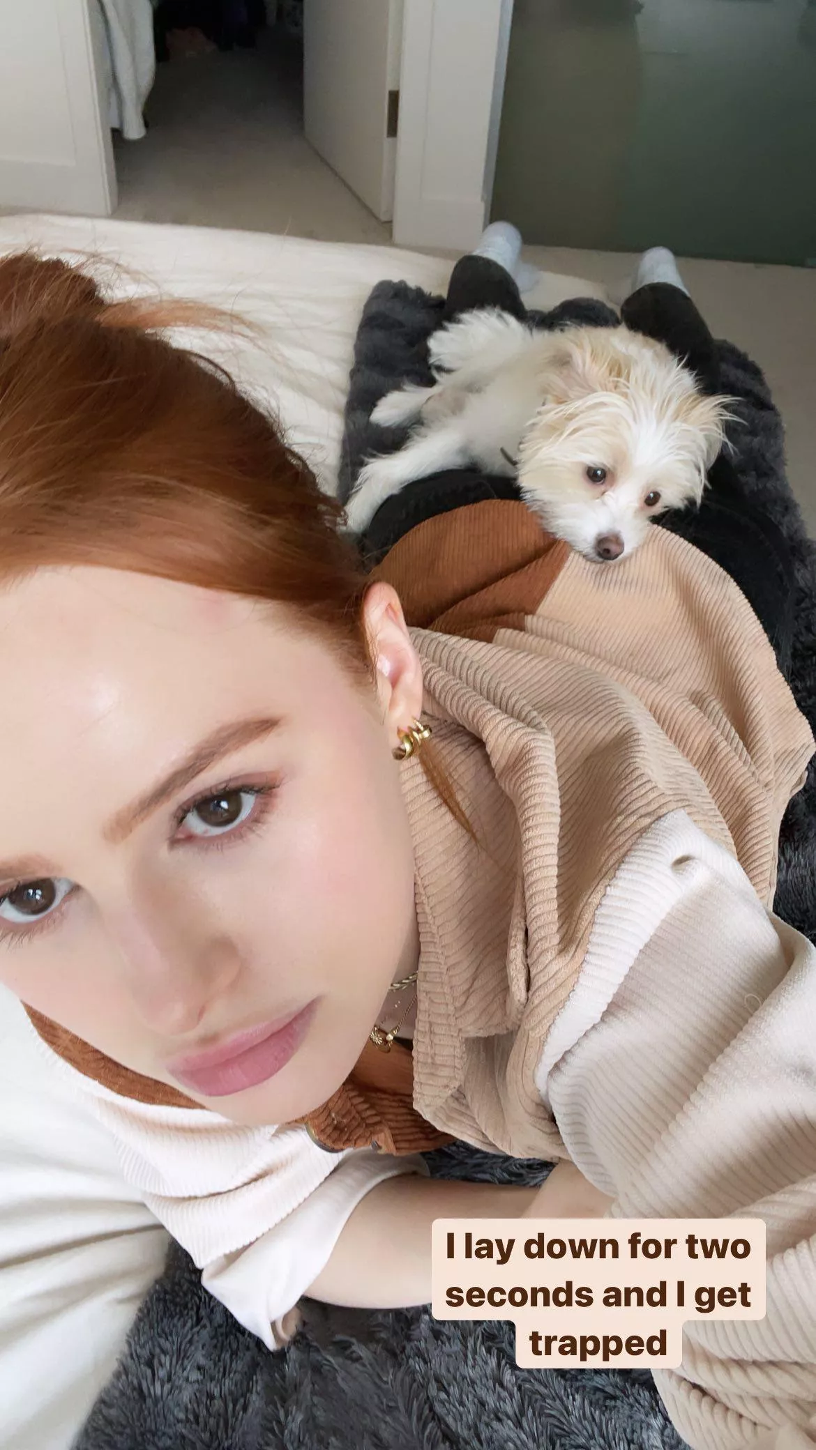 Madelaine Petsch & dog Madelaine Petsch & dog