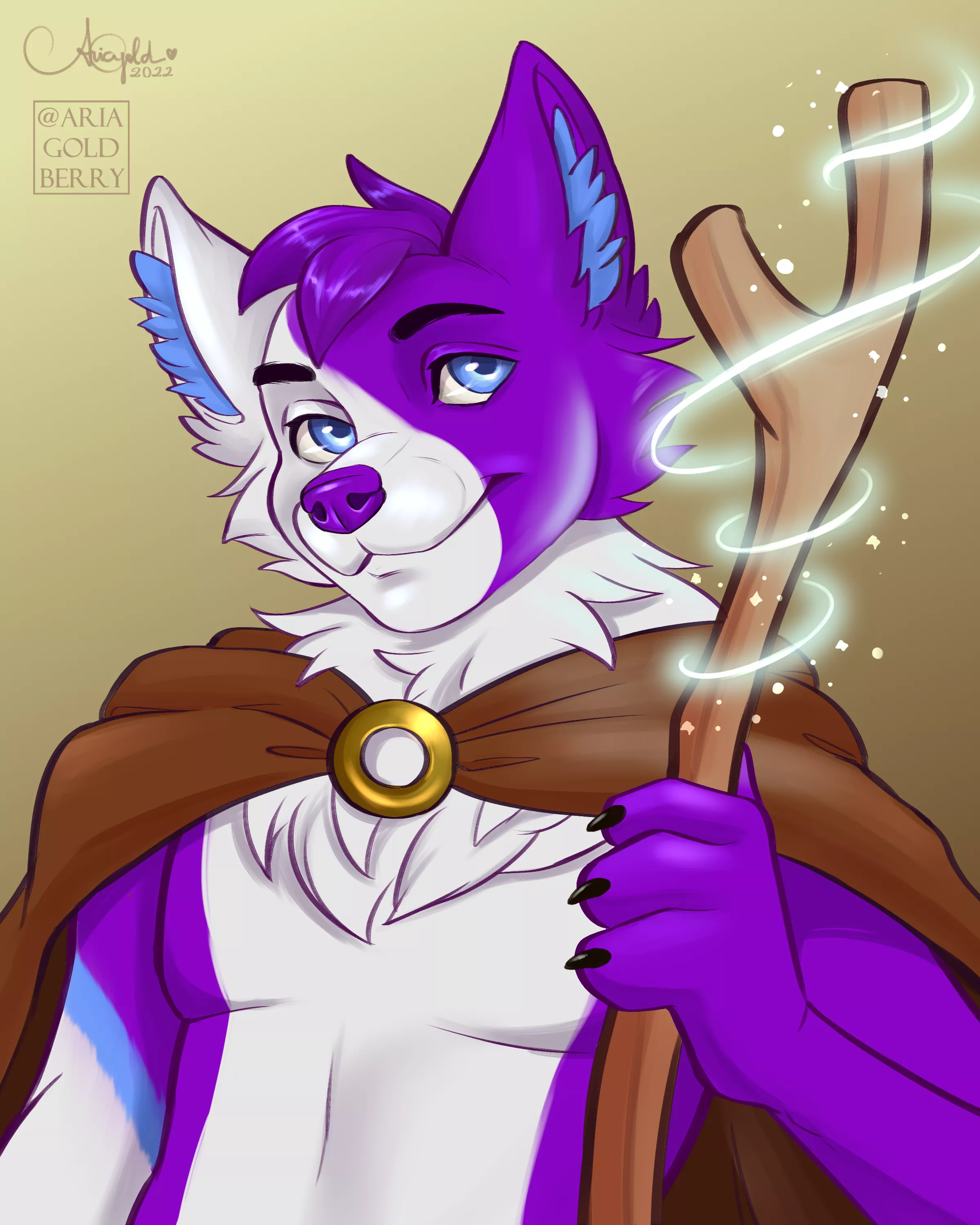 ✨Magical✨ Simple bust commission (@AriaGoldberry at twitter)