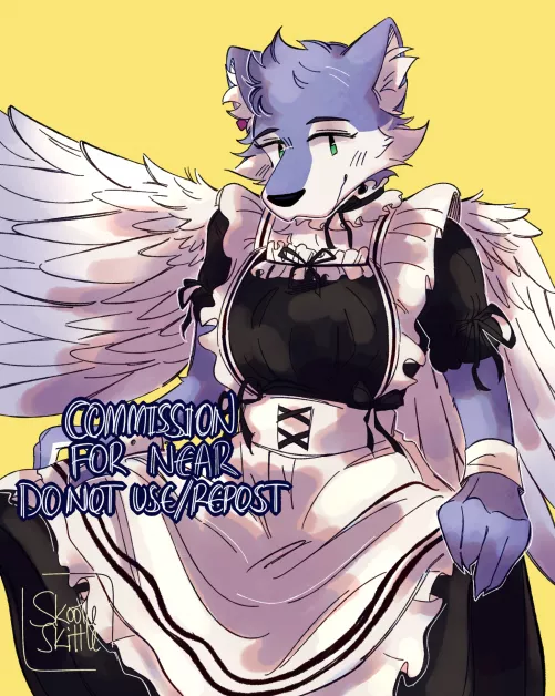 maid outfit [art by me @skootleskittle everywhere!]
