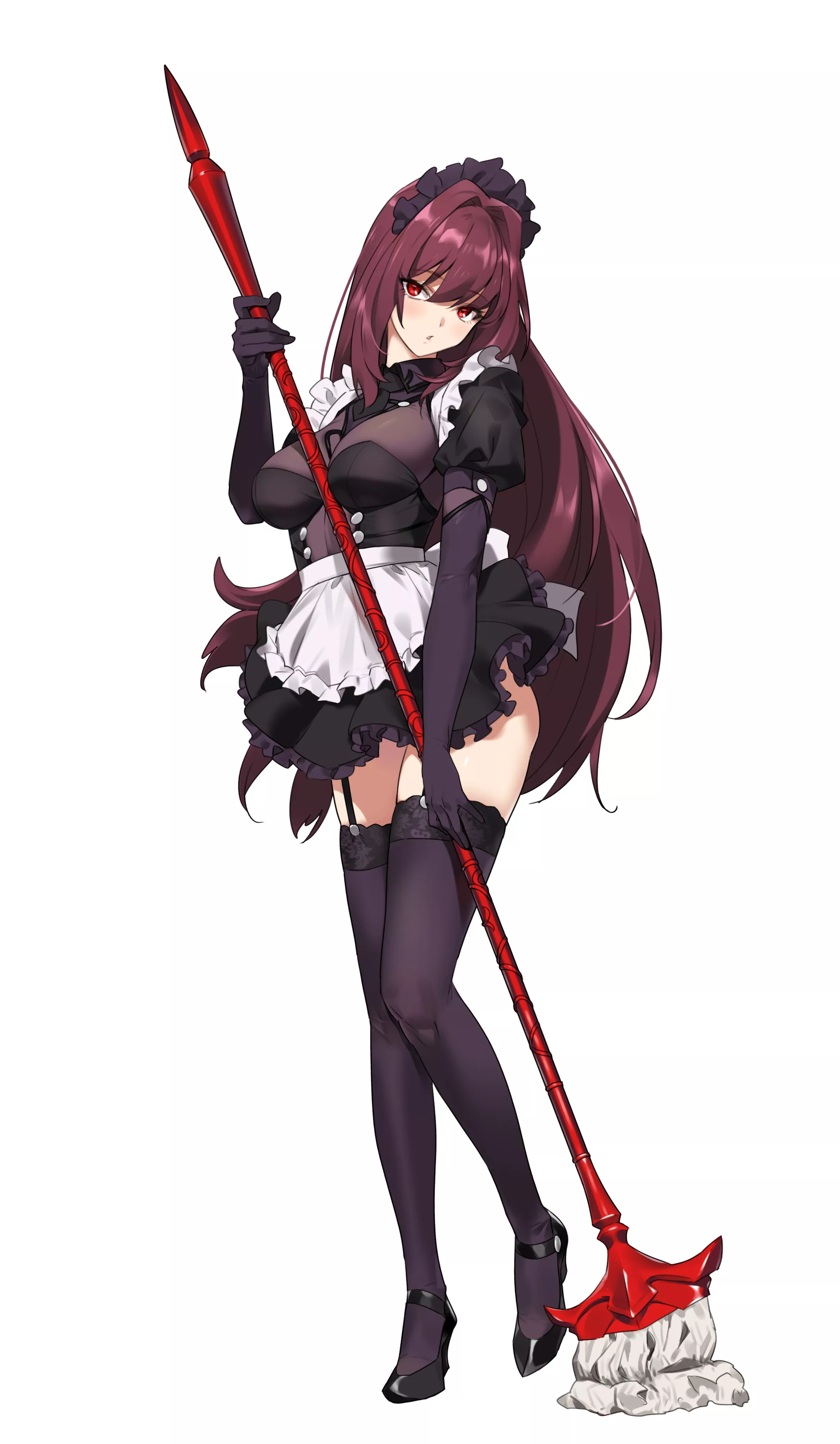 Maid Scathach [Fate grand order] by (Toshi)