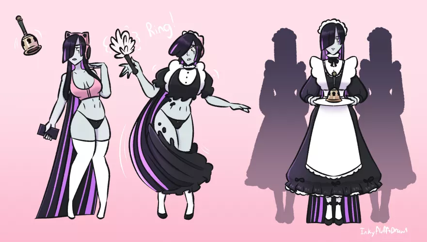 Maiden Bell by Inkyfluffdraws (Mental, Maidification)