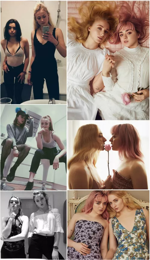 Maisie Williams & Sophie Turner waiting for you Maisie Williams & Sophie Turner waiting for you