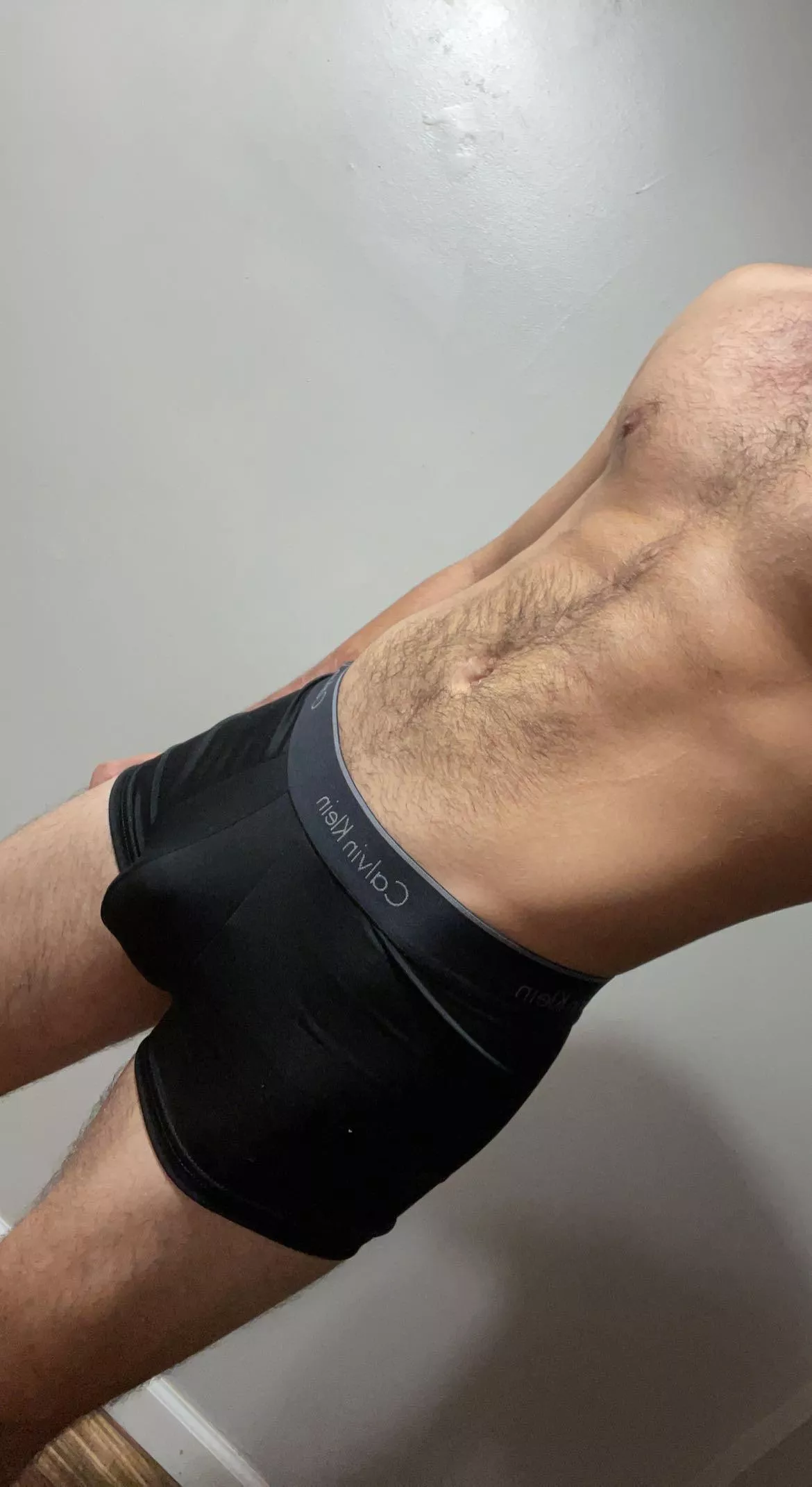 Make me take them off so you can smell it.