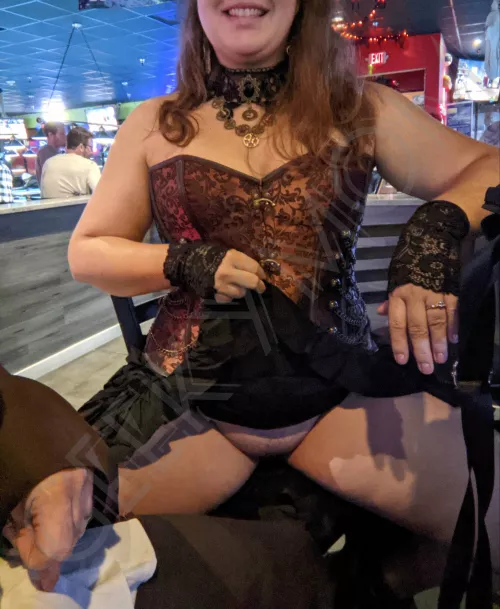 Making friends at the bar costume contest Making friends at the bar costume contest