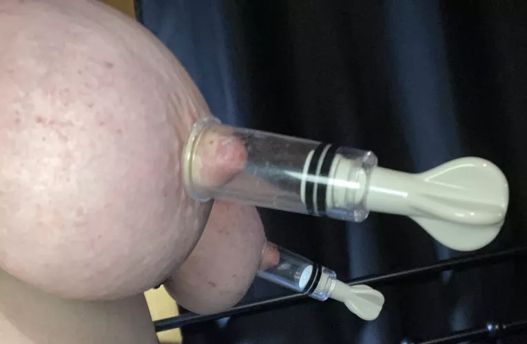 Making my nipples just as engorged as my tits. 🤤 Making my nipples just as engorged as my tits. 🤤
