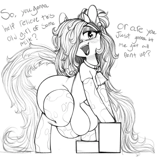 Mama cow pony needs Milking (mcsweezy)