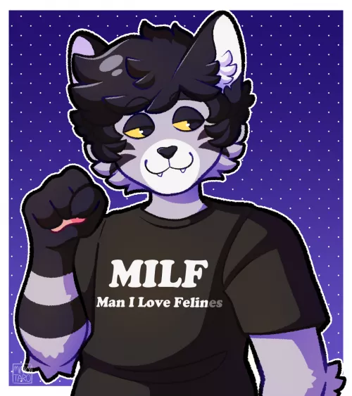 MAN i love felines! (art by me @minkytaro on twitter)