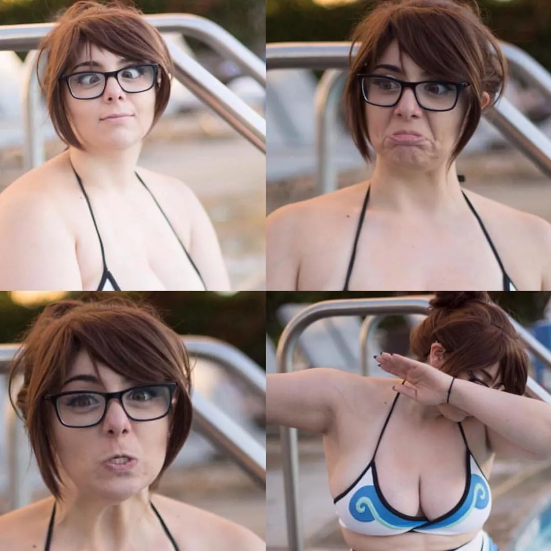 Man... I love her but I have to cringe so hard when she's trying to copy Jessica Nigri....