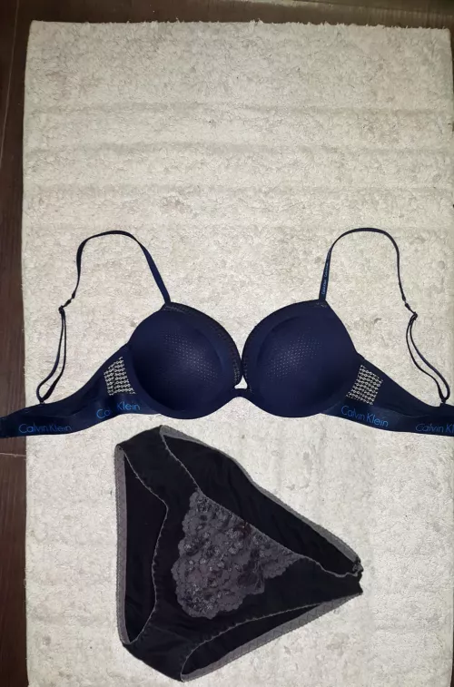 Managed to grab mommy's gym panties this morning.