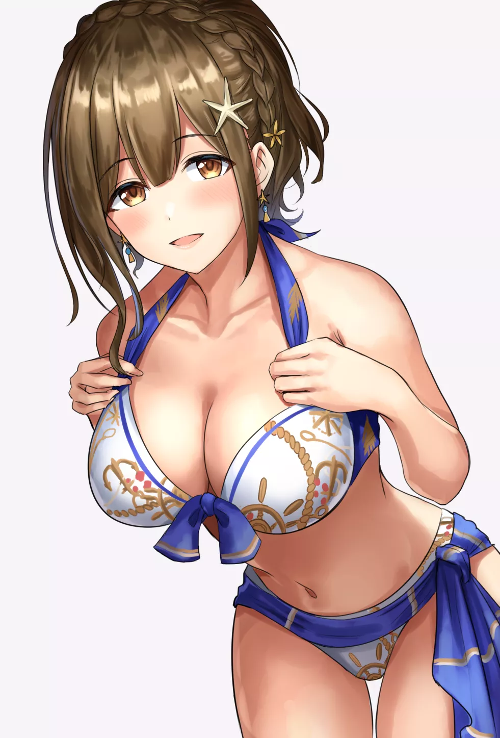 Manager-san, what do you think?~❤ (Chiyuki Kuwayama, The Idolmaster Shiny Colors)