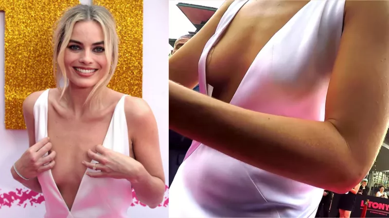 Margot Robbie's beautiful side-boob Margot Robbie's beautiful side-boob