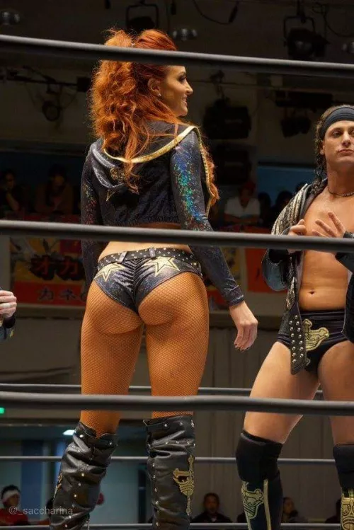 Maria Kanellis ass got all the attention in New Japan Pro Wrestling. jordyn...